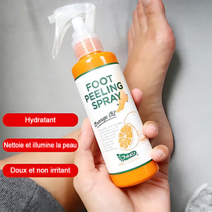 Spray exfoliant pour les pieds