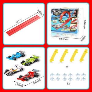 Ensemble de jouets de piste de course flexible à faire soi-même