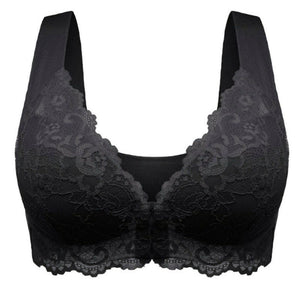 Soutien-gorge boucle devant respirant avec dentelle