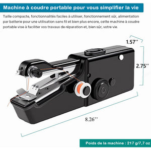 Mini machine à coudre électrique portative