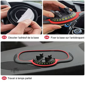 Tapis antidérapant de support de téléphone portable de voiture multifonctionnel