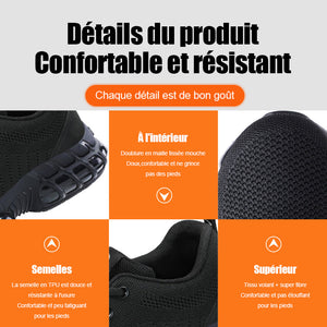 Chaussures de protection du travail antidérapantes de sécurité