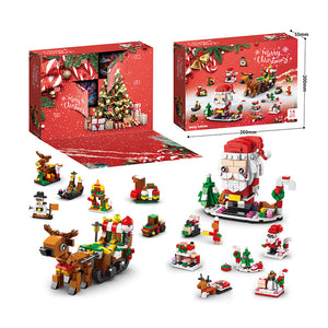 Jouets de construction éducatifs pour enfants de style Noël