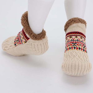 🧦 Chaussettes de sol Jacquard – Une chaleur douillette à chaque pas