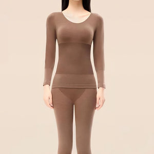 Ensemble de sous-vêtements thermiques pour femmes