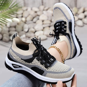 Chaussures de course décontractées à lacets pour femmes