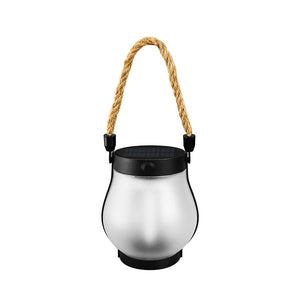 Lampe solaire d'extérieur en corde de chanvre