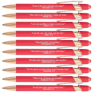 Stylos de versets bibliques Premium Comfort – 10 unités