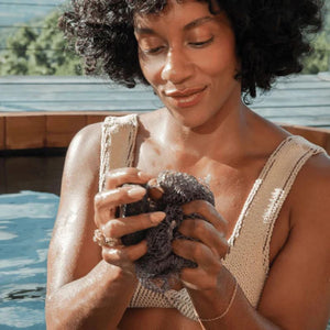 Serviette de bain africaine en maille exfoliante à haute élasticité