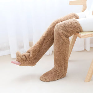 💕Chaussettes hautes en polaire veloutée pour Noël❄️🎅