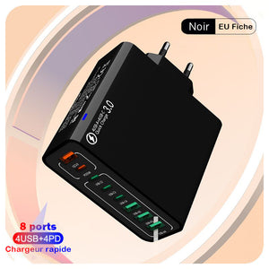 Chargeur rapide USB étanche 8 en 1
