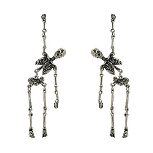 🔥Boucles d'oreilles squelette en or