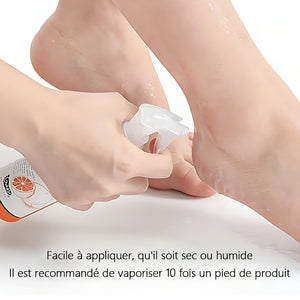 Spray exfoliant pour les pieds