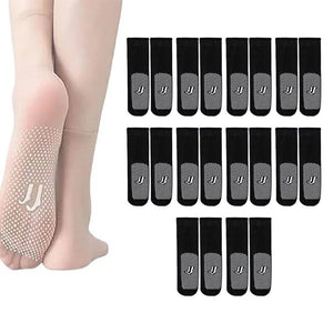 Chaussettes antidérapantes en soie cristalline invisibles pour femmes