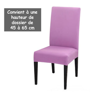 Housse de chaise élastique de couleur unie