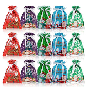 🎅🎁 Sac cadeau de Noël avec cordon de serrage
