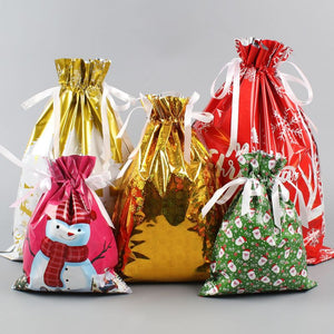 🎅🎁 Sac cadeau de Noël avec cordon de serrage