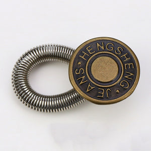 🏆Bouton d'extension de taille en métal à ressort pour jeans🔩👖