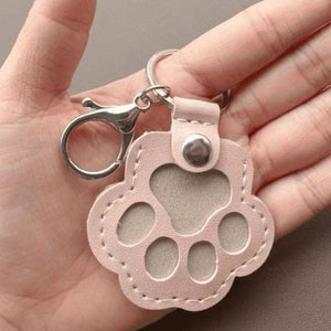 🐾Porte-clés en cuir en forme de patte d'animal