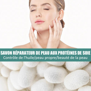 Savon réparateur de peau aux protéines de soie