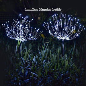 Lampes LED Feu d'artifice Solaire