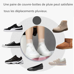 Couvre-chaussures imperméable antidérapant Réutilisable