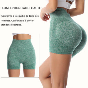 Short de sport athlétique sans coutures