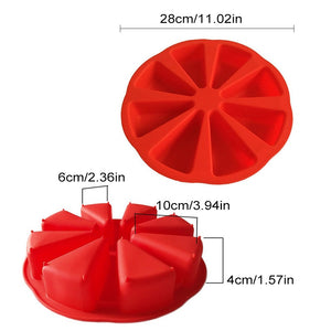 Moule à gâteau antiadhésif en silicone triangulaire