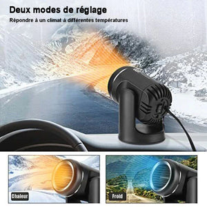 Chauffage de voiture portable rotatif à 360° pour un déneigement facile