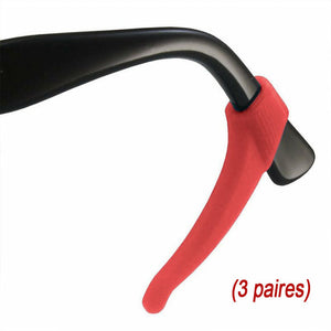 Clips d'oreilles antidérapants pour lunettes (3 paires)