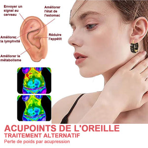 Boucles d'oreilles magnétiques lymphatiques