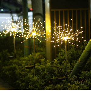 Lampes LED Feu d'artifice Solaire