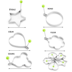 Moule à oeufs frits en acier inoxydable