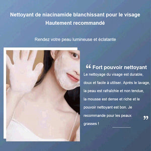 Nettoyant de niacinamide blanchissant pour le visage