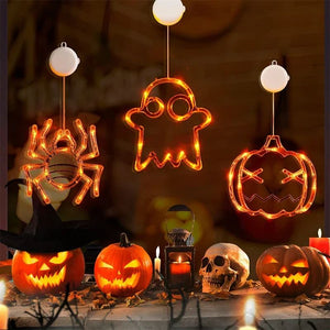 Lumière LED à ventouse pour Halloween décorative d'ambiance