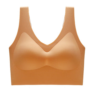 Soutien-gorge push-up coussinet en latex sans couture