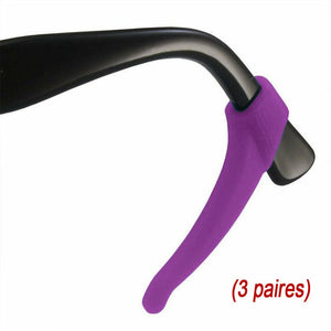 Clips d'oreilles antidérapants pour lunettes (3 paires)