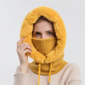 Bonnet coupe-vent chaud en tricot pour l'hiver