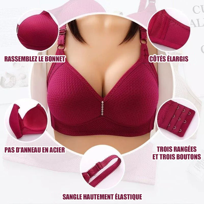 Soutien-gorge sans armature confortable ultra respirant