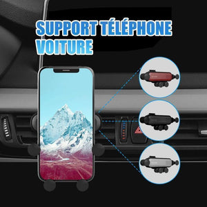 Support Téléphone Voiture Rotation à 360 Degrés