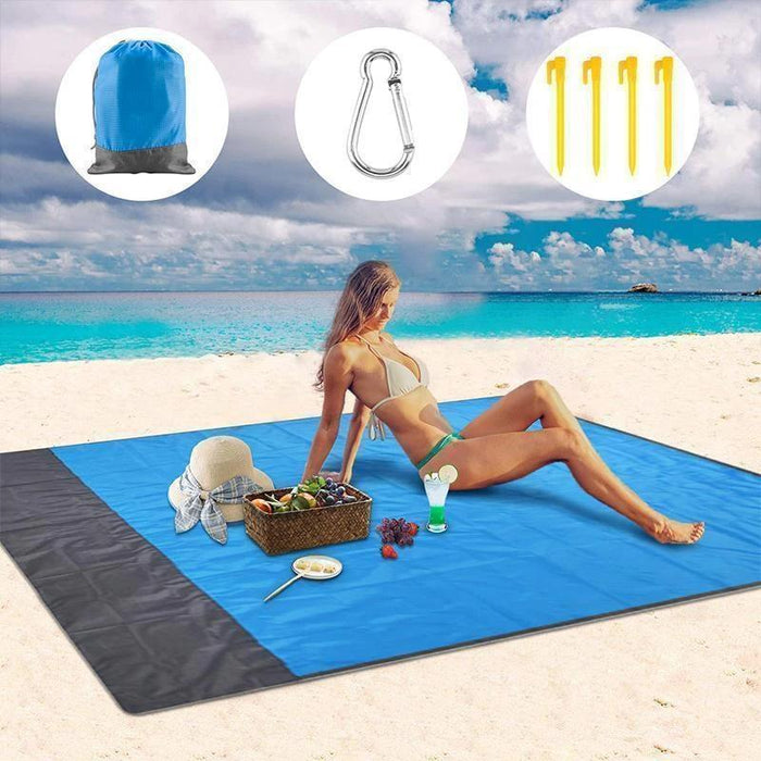 Couverture de Plage Anti-Sable Portable - pour Parc, Plage et Pique-nique