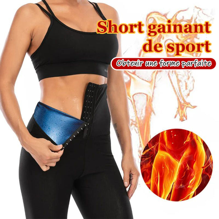 Short gainant de sport entraîneur de taille