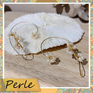 Boucles d'oreilles vintage de perlage