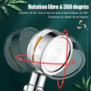 Douche puissante à 360°