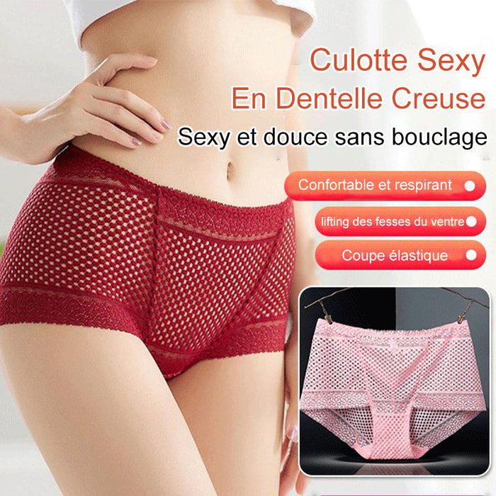 Culotte sexy en dentelle découpée