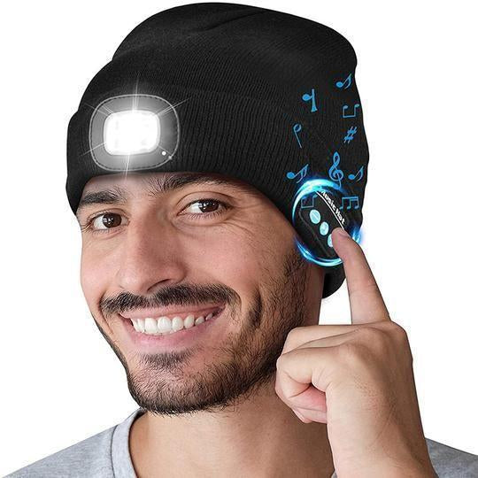 Chapeau unisexe en velours léger avec Bluetooth