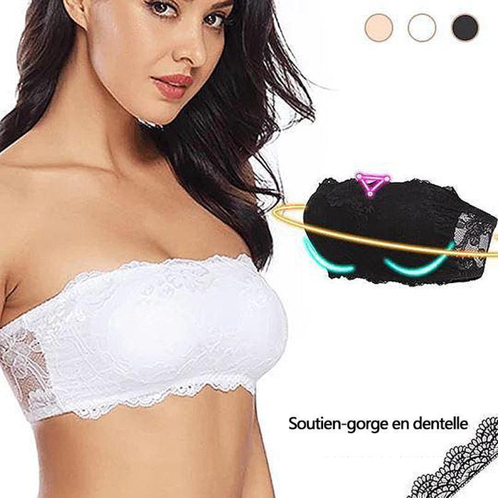 Le soutien-gorge en dentelle sans bretelles le plus confortable