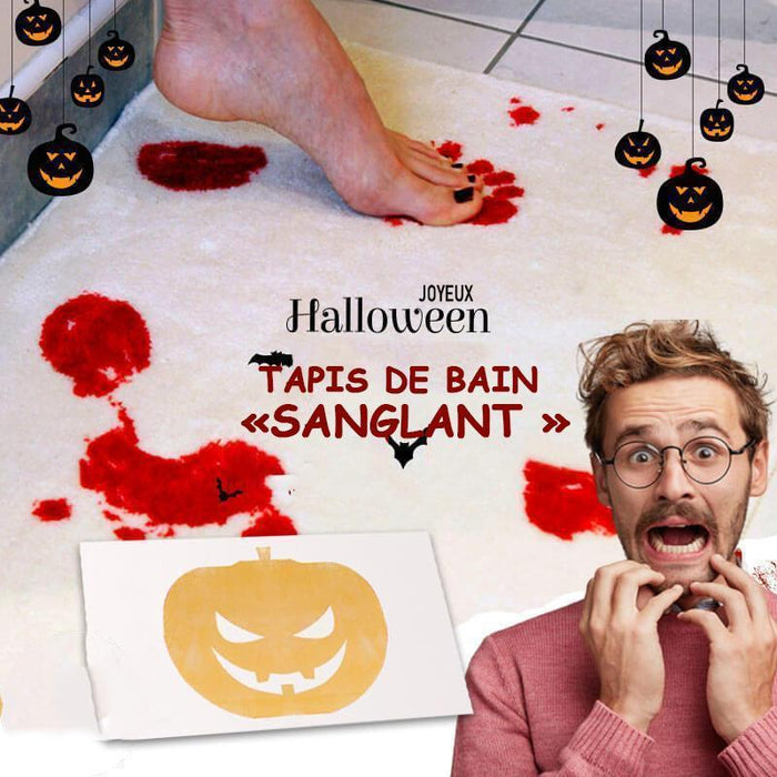 Halloween Tapis de bain sanglant