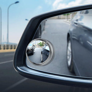 Petit miroir rond tournant à 360 ° pour voiture (2 pièces)