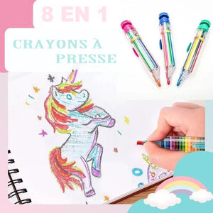 8 en 1 Crayon à presse